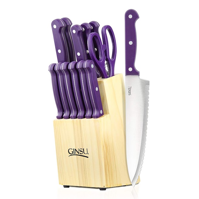 Latest Price Ginsu 04817 International Traditions 14-Piece Knife Set with Block, Natural 2019