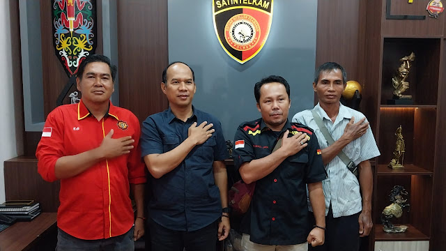 Cooling System dan Jaga Harkamtibmas, Polres Barito Utara Jalin Silaturahmi dengan Ketua Ormas TBBR Kabupaten Barito Utara