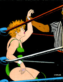 womens wrestling comics artwork