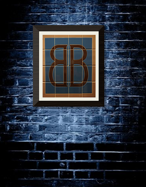 Framed Subway Tile Art as Home Decor