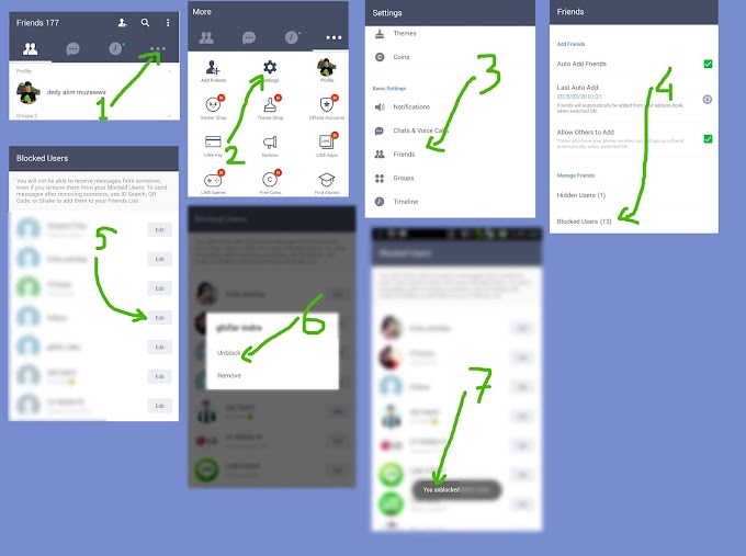 MENGEMBALIKAN TEMAN YANG TELAH DI-BLOCK DI LINE || UNBLOCK YOUR FRIENDS IN LINE