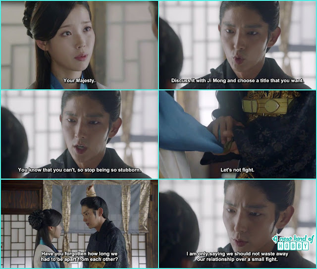  wang so told hae so they shouldn't waste their relation relationship on small fight- Moon Lovers Scarlet Heart Ryeo - Episode 19