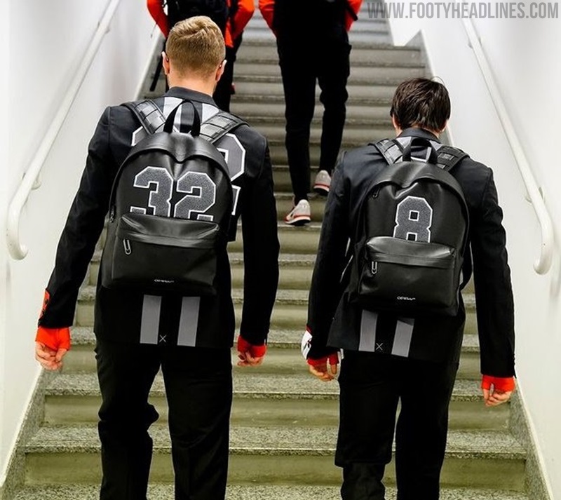 Off-White x AC Milan 2023 Pre-Game Collection - Suit Features Player  Numbers on The Back - Footy Headlines