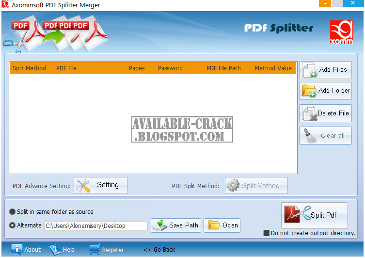 pdf file splitter software free download