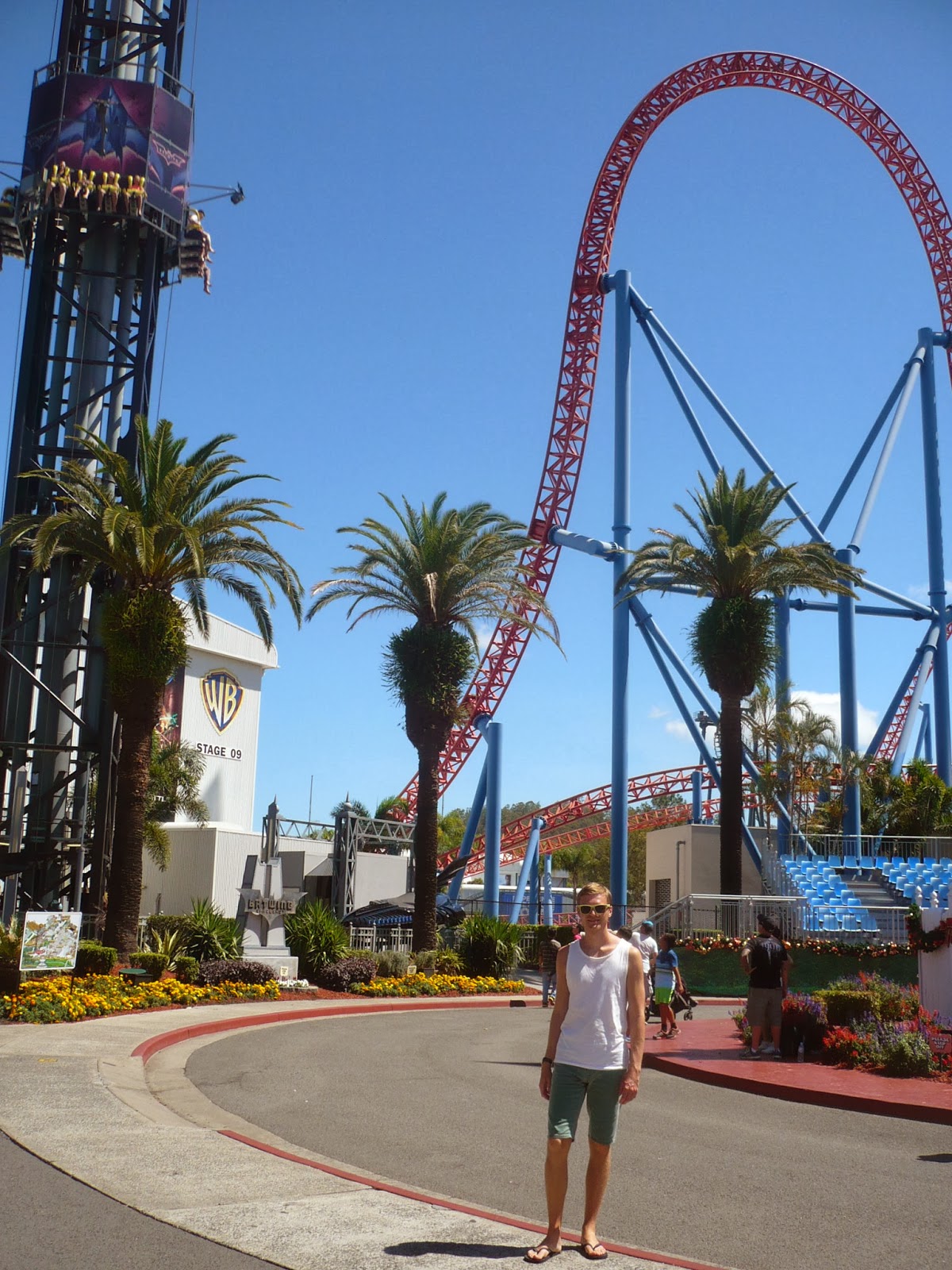 Tanbay and Laura in Australia Movie World Gold Coast!