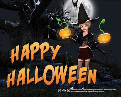 2010 happy halloween wish wallpaper