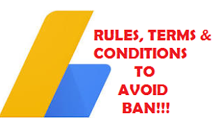 terms and conditions of google adsense