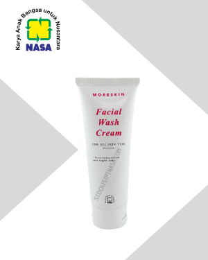 HARGA MORESKIN FACIAL WASH CREAM NASA