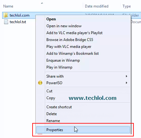 Hide Files And Folders in Windows 8