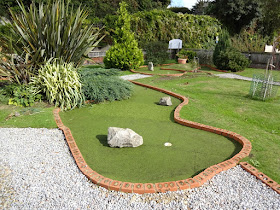 Miniature Golf course at Puckpool Park in Ryde on the Isle of Wight