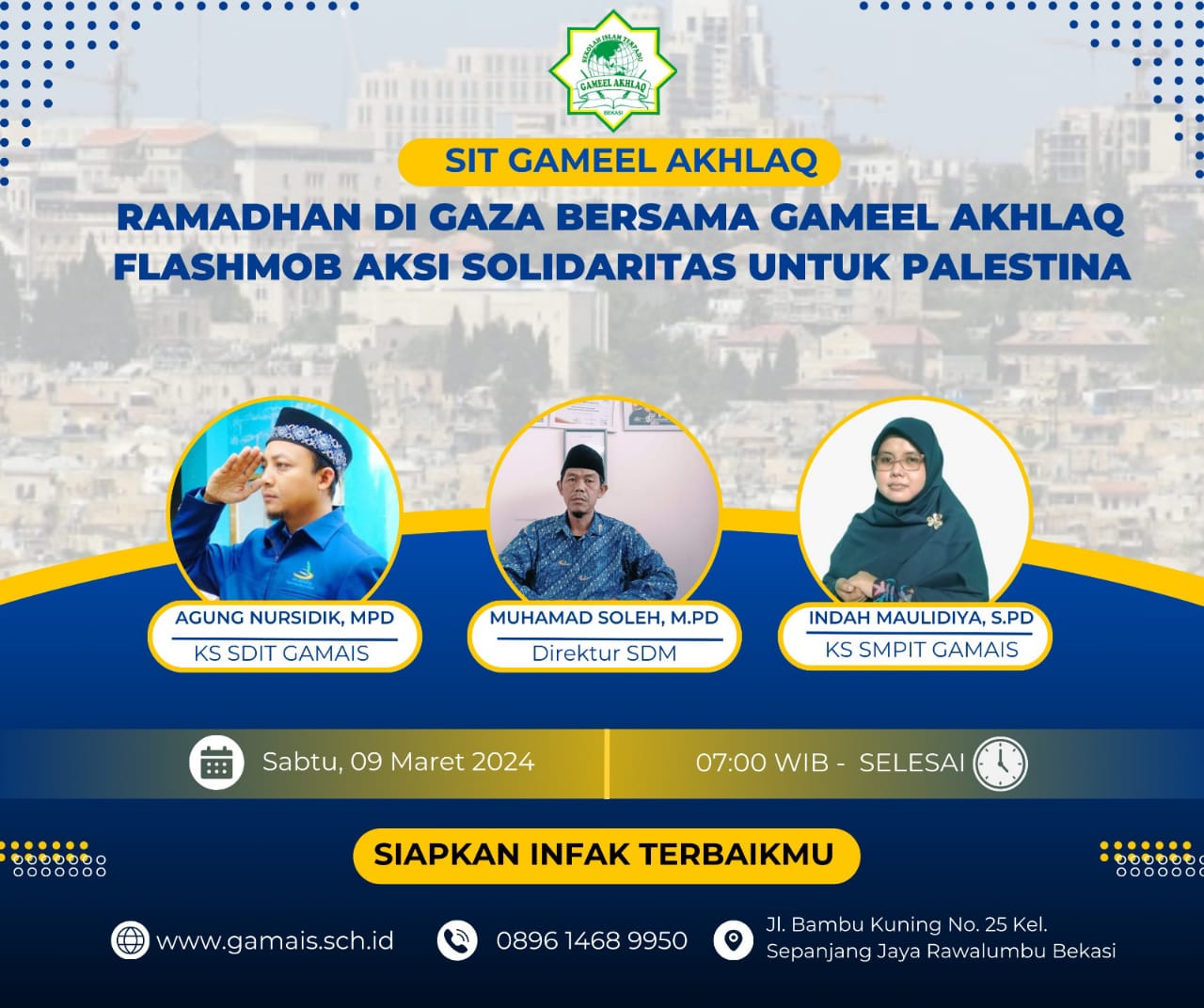 Ramadhan di Gaza bersama SIT Gameel Akhlaq Flash Mob aksi solidaritas untuk Palestina