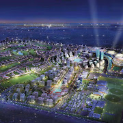 A huge collection of sports arenas located in Dubailand. (image )