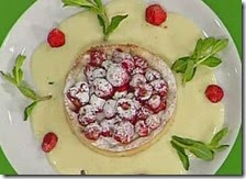 Crostatina di ricotta e fragoline con crema alla vaniglia