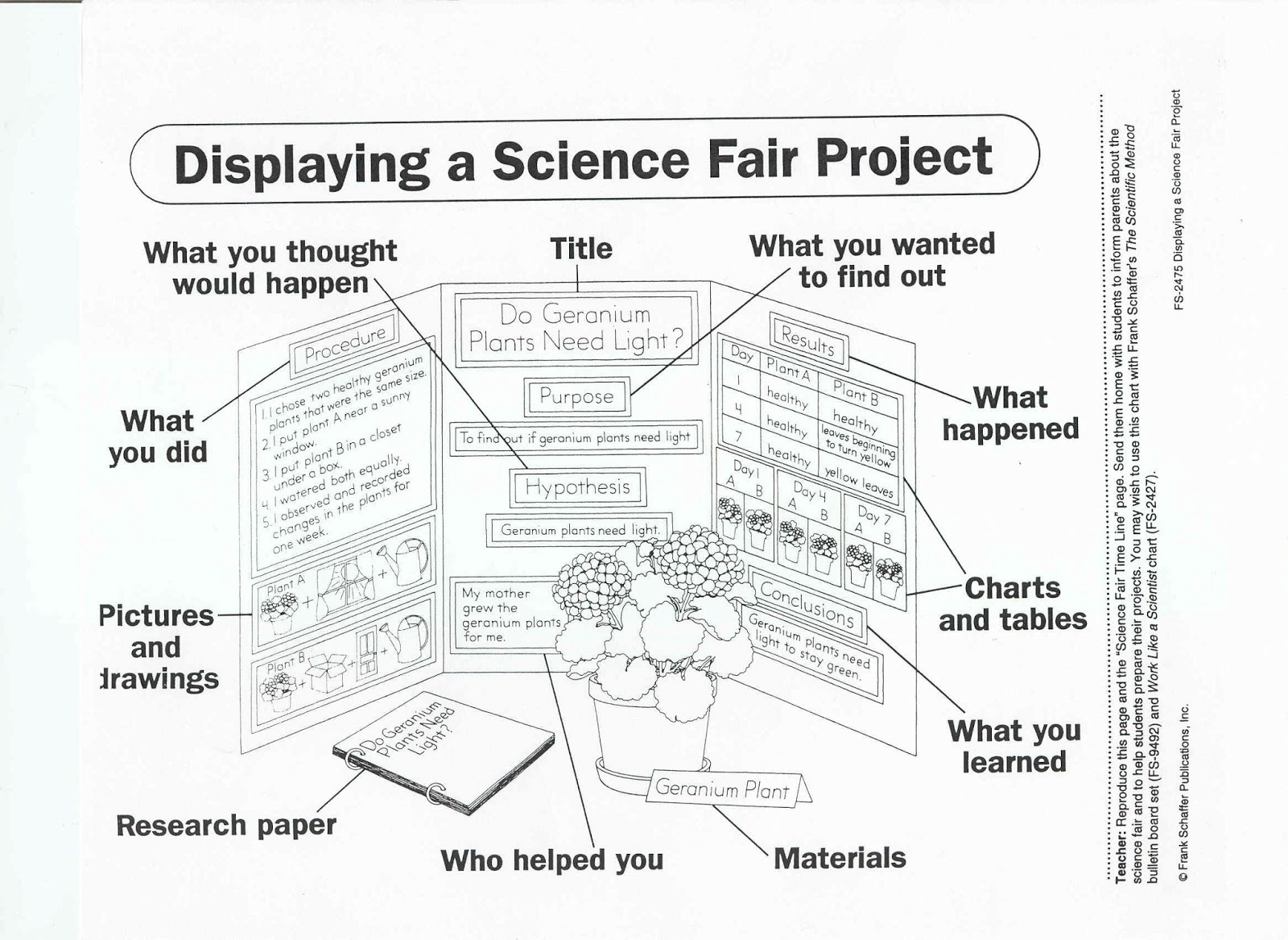 Science fair project research paper outline