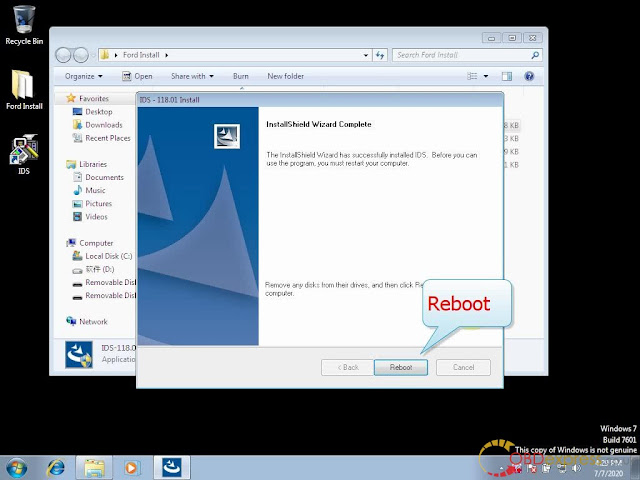 How to install Ford IDS 118.01 win7/8/10 32/64bit  7