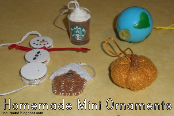 DIY Mini Ornaments from In Our Pond