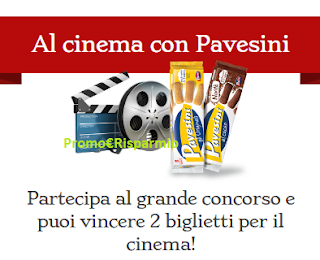 Logo Pavesini ti fa vincere 250 coppie di biglietti Cinema