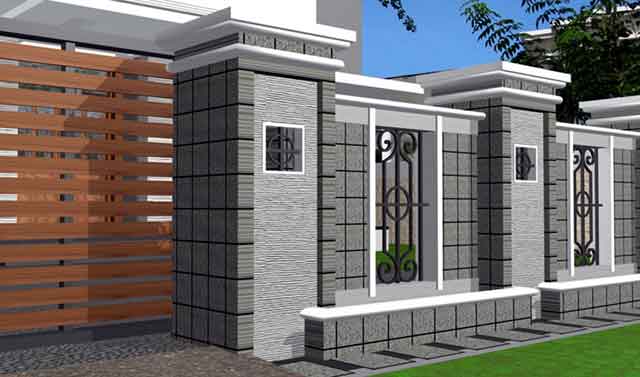  Contoh  Gambar  Pagar  Rumah  Mewah Minimalis  Blog Interior 