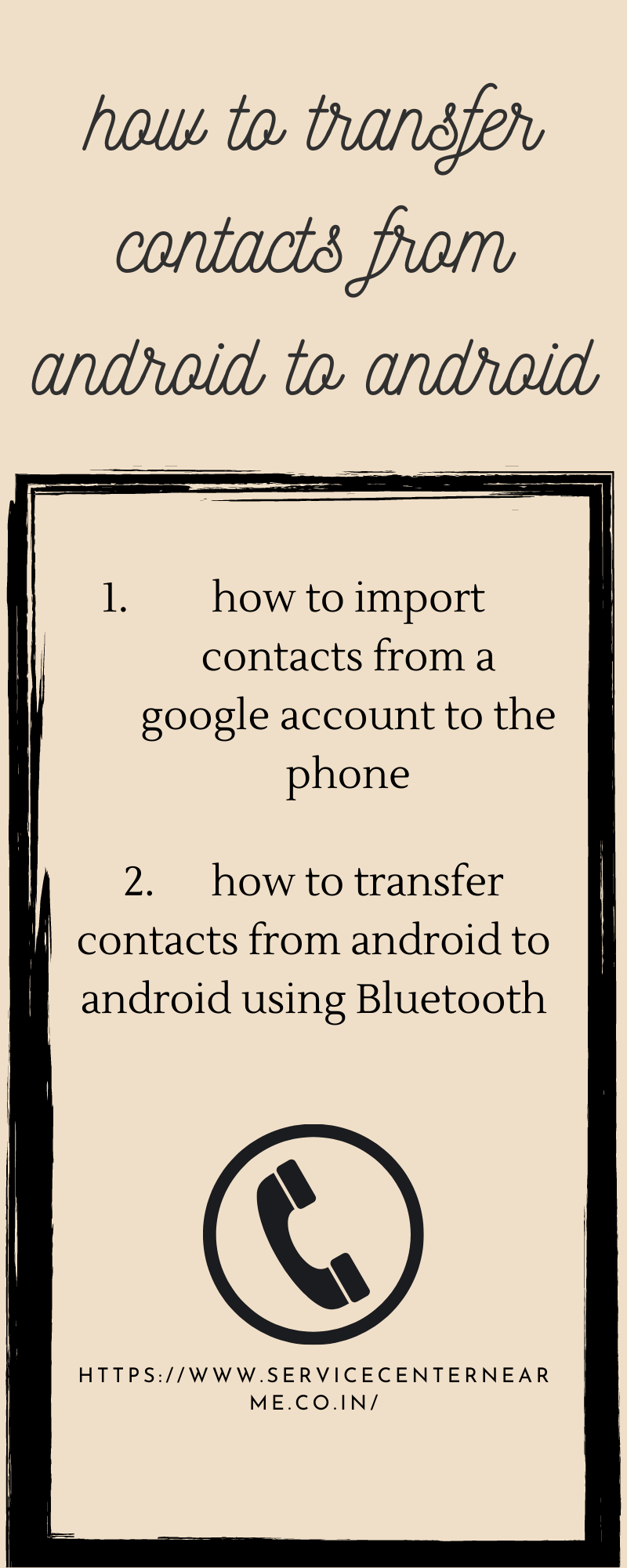 transfer contacts from android to android