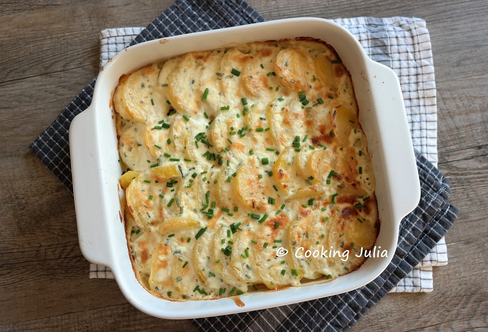 Cooking Julia Gratin De Pommes De Terre Au Boursin