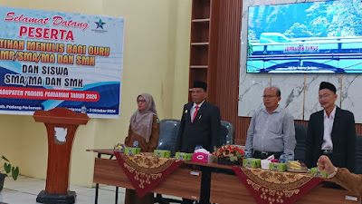 Pelatihan Menulis Kreatif, Plt. Bupati Rahmang Harapkan Lahirnya Penulis Yang Handal