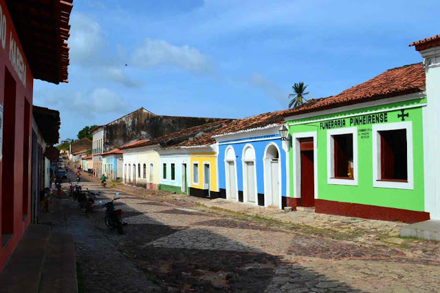 Brésil, Alcantara, Sao luis, village, coloniale, église, bateau