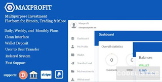 Max Profit v2.1 - Online Multipurpose Investment Platform