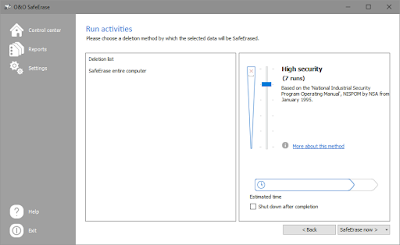 Secure deletion O&O SafeErase 11