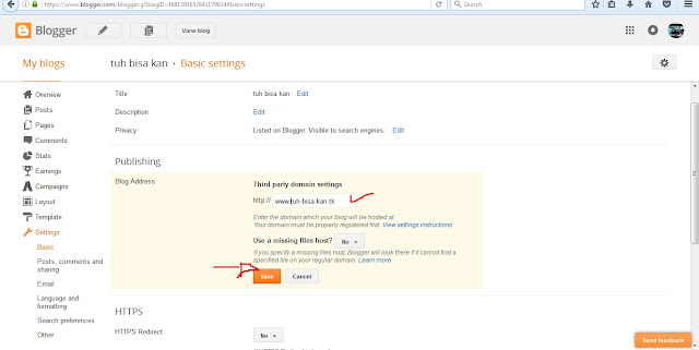 setting basic blogspot