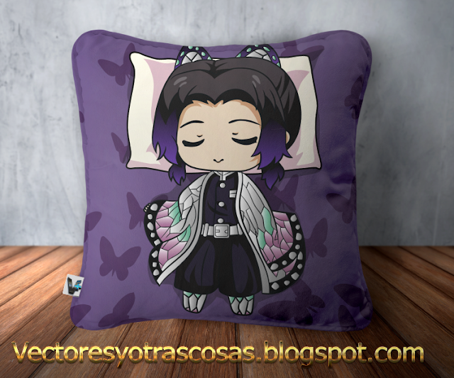 Vectores gratis de Demon Slayer Shinobus Chibi