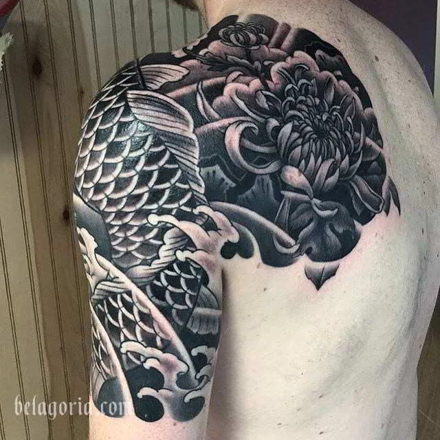 tatuaje de crisantemo