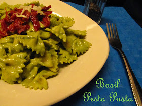 Basil Almonds Pesto Pasta