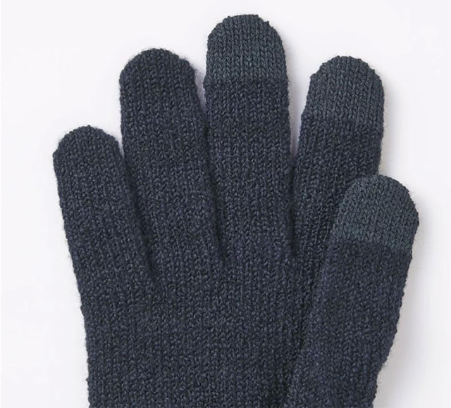 Muji Wool Mix Touch Panel Gloves