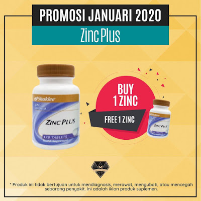 Promosi Shaklee Januari 2020 - Zinc Plus