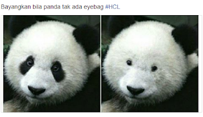 Bayangkan Bila Panda Tak Ada Eyebag .....