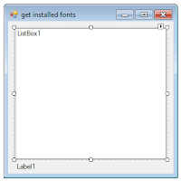 How To Get Installed Fonts In VB.NET