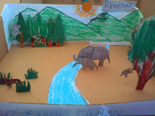 KUMPULAN GAMBAR-GAMBAR DIORAMA EKOSISTEM (ALAMI, BUATAN 