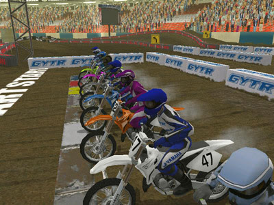 Yamaha Supercross game footage 1