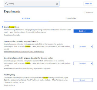 Reader Mode Google Chrome
