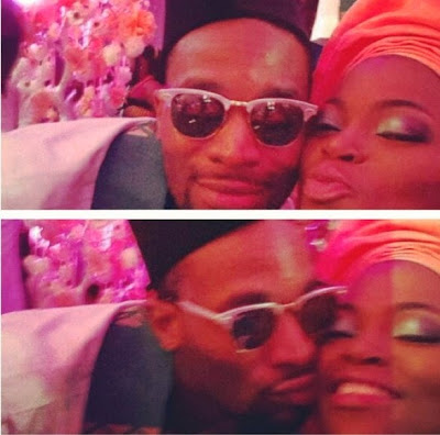 pakurumo.com  out D’banj Kissing Funke Akindele At Paul Okoyes Traditional Wedding (See Photo)