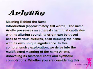 meaning of the name "Arlette"