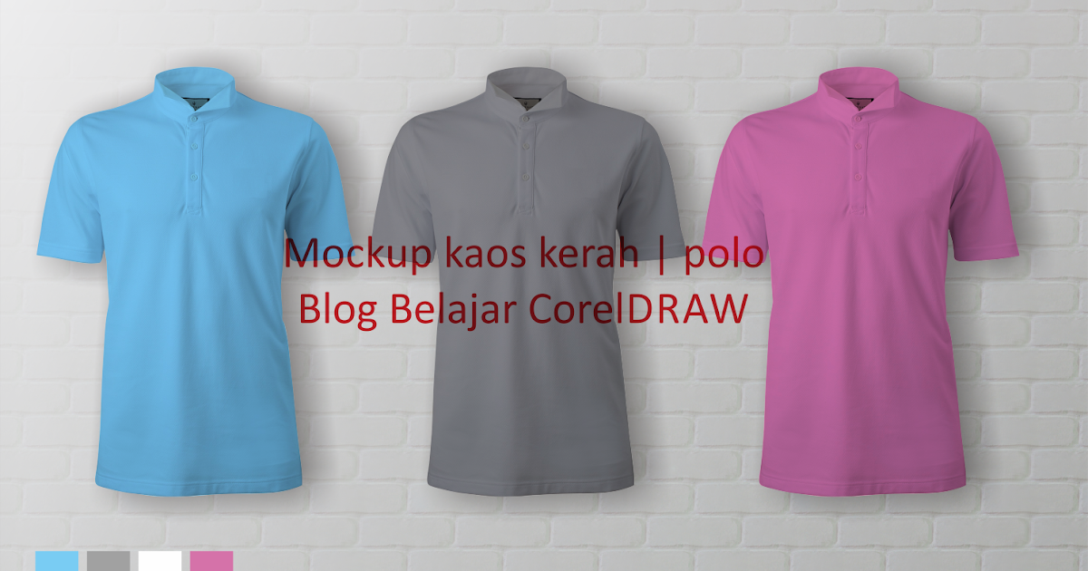Download Download Mockup Kaos Kerah Model Polo Shirt Format CDR