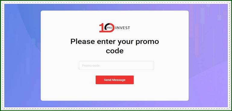 [Мошеннический проект] 10proinvest.com — Отзывы, развод, обман! Компания 10ProInvest мошенники