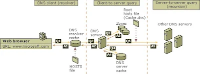 cara kerja dns server