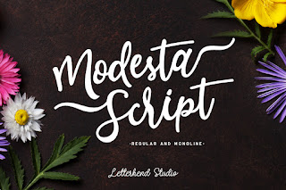 Download free fonts Modesta Script