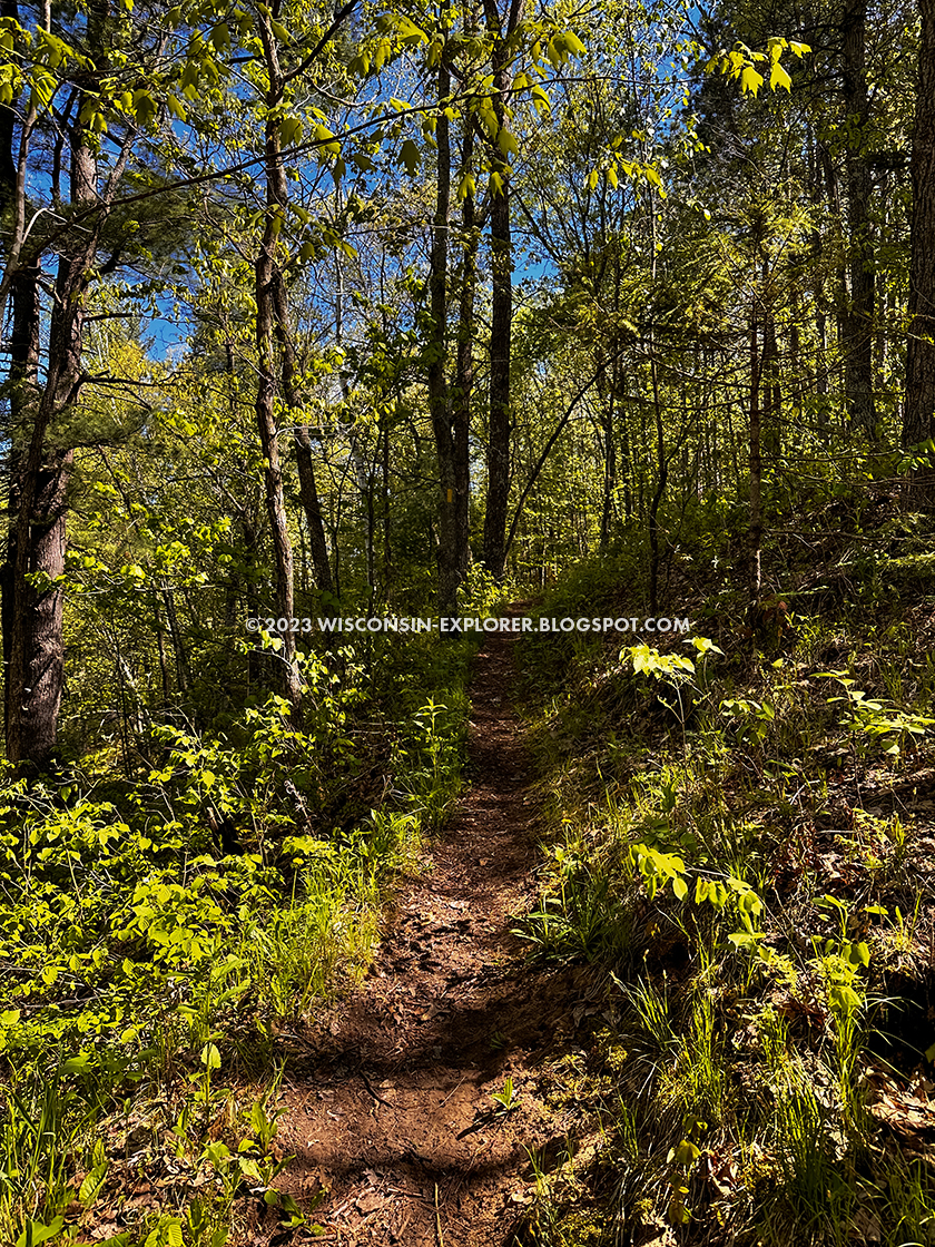 a footpath climbing a hill