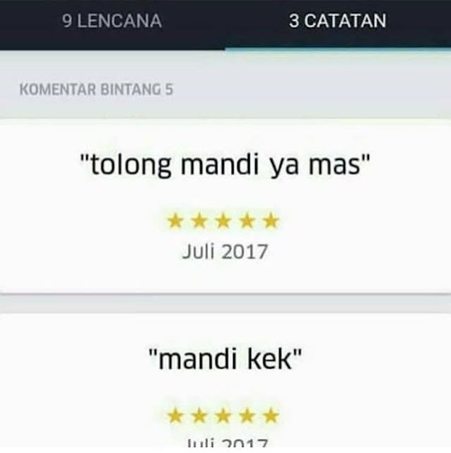 Macam Review Pelanggan Ojek Online 11