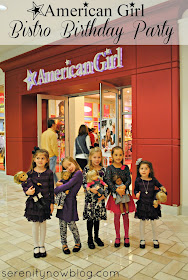 A Bistro Birthday Party at the American Girl Store, from Serenity Now