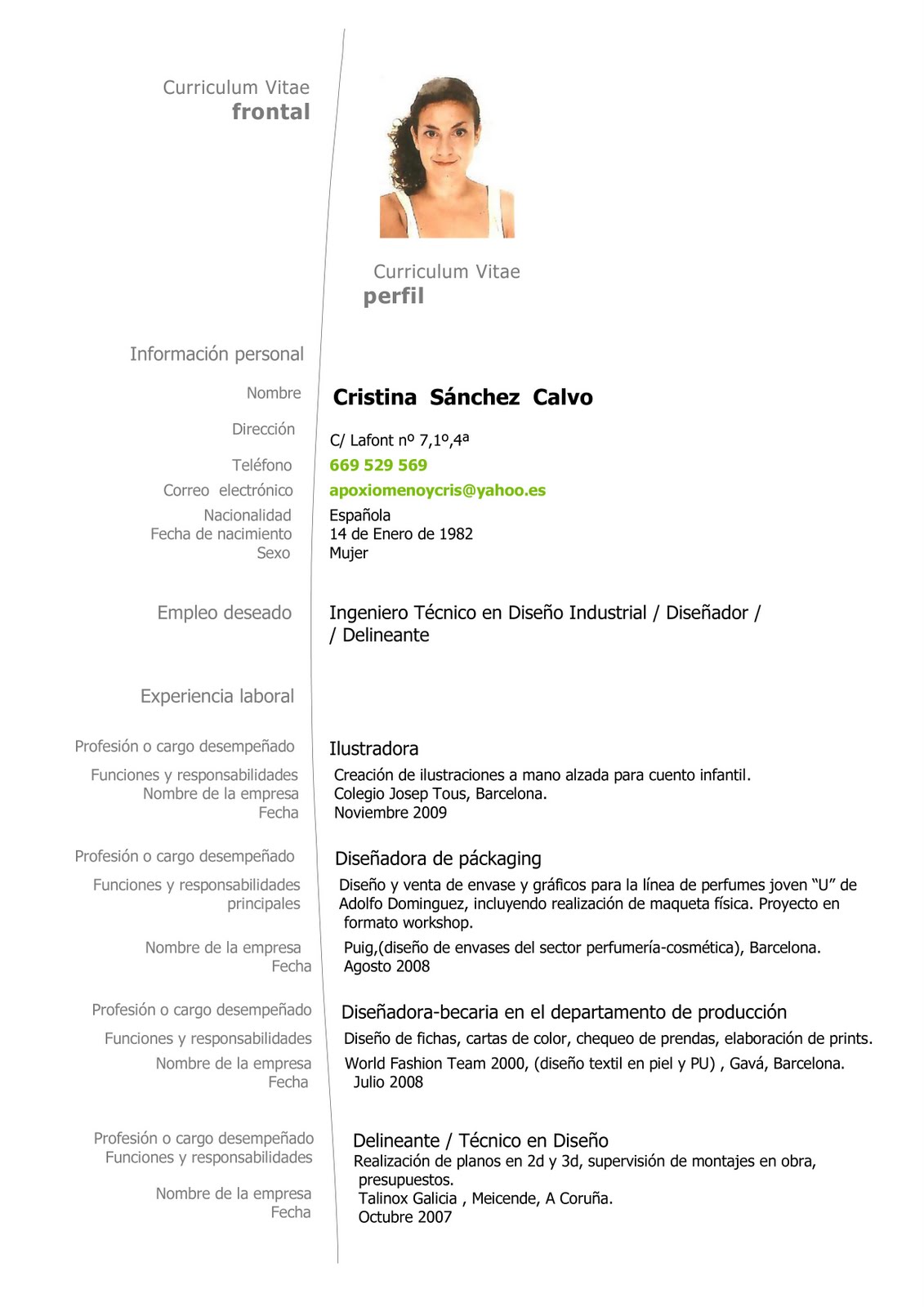 curriculum vitae