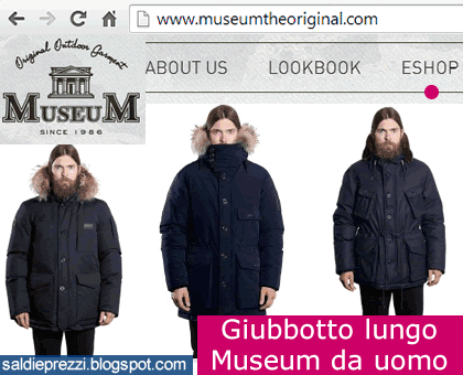 giubbotto lungo museum uomo